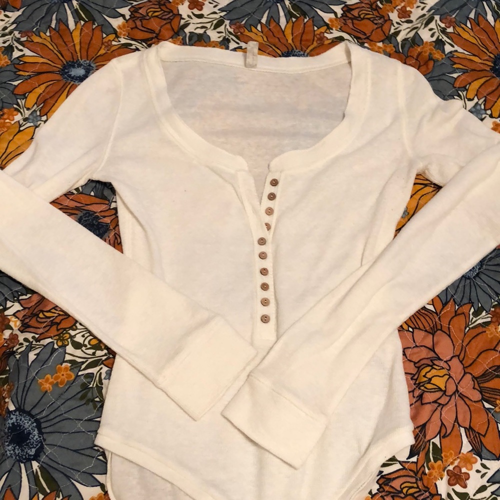 Free people Dylan bodysuit size XS in cream